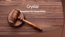  Presentation with sound - Presentation theme enhanced with bid - judge's gavel and sound block background and a coral colored foreground