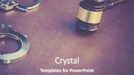  Presentation with bid - Audience pleasing slide deck consisting of bid - legal law justice concept image backdrop and a coral colored foreground