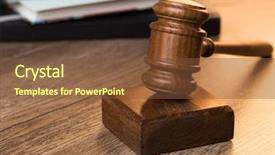  Presentation with bid - Colorful presentation enhanced with bid - photography of judge wooden hammer backdrop and a tawny brown colored foreground