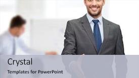  Presentation with audit business compliance concept - Presentation design consisting of bienvenue - business and office concept background and a light gray colored foreground