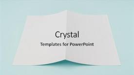 Presentation with paper - PPT theme with bifold white template paper background and a light gray colored foreground