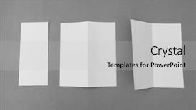  Presentation with gray - Slide deck enhanced with bifold white template paper background and a light gray colored foreground