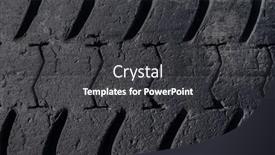  Presentation with tire - Theme having big-aged-truck-tire-tread background and a  colored foreground