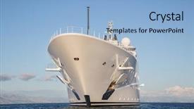 Presentation with luxury yacht - Cool new theme with big and large luxury mega backdrop and a light blue colored foreground