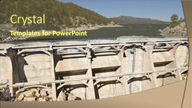  Presentation with valley dam - Presentation design with big-bear-california-september-25 background and a  colored foreground