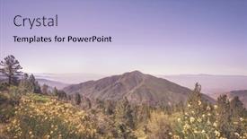  Presentation with mountain view california - Cool new PPT layouts with big-bear-california-view backdrop and a light blue colored foreground