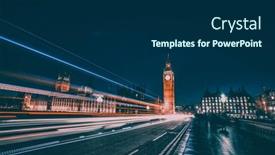  Presentation with parliament - Audience pleasing PPT theme consisting of big-ben-and-house backdrop and a dark gray colored foreground