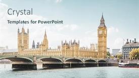  Presentation with parliament - Cool new slides with big-ben-and-houses backdrop and a sky blue colored foreground