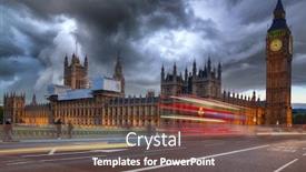  Presentation with long bridge - Slide deck enhanced with big-ben-and-westminster-bridge background and a tawny brown colored foreground