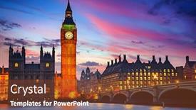  Presentation with westminster - Slide deck having big-ben-and-westminster-bridge background and a tawny brown colored foreground