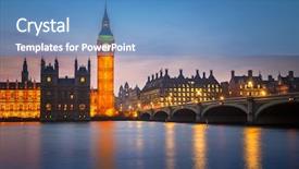  Presentation with westminster - Amazing slide set having big ben and westminster bridge backdrop and a teal colored foreground