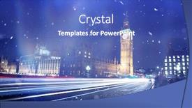  Presentation with westminster - Slide set featuring big-ben-and-westminster background and a teal colored foreground