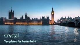  Presentation with westminster - Audience pleasing slide deck consisting of big ben and westminster backdrop and a  colored foreground