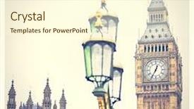  Presentation with parliament - Beautiful slide deck featuring big-ben-clock-and-houses backdrop and a cream colored foreground