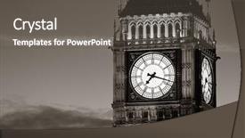  Presentation with black and white religious - Colorful slides enhanced with big ben closeup in london backdrop and a dark gray colored foreground