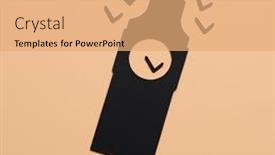  Presentation with english - Audience pleasing presentation design consisting of big-ben-cutout backdrop and a coral colored foreground