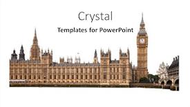  Presentation with london - Presentation design enhanced with big-ben-in-london-uk and a white colored foreground