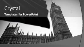  Presentation with westminster - PPT layouts enhanced with big-ben-in-westminster background and a gray colored foreground