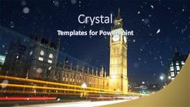  Presentation with fireworks - Slides having big-ben-with-fireworks-celebrating background and a navy blue colored foreground