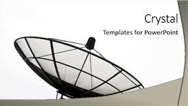  Presentation with satellite dish - Amazing PPT layouts having big black satellite dish isolated backdrop and a white colored foreground