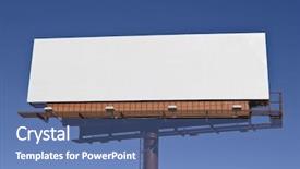  Presentation with sunlight - Audience pleasing slide deck consisting of big blank billboard in bright backdrop and a teal colored foreground