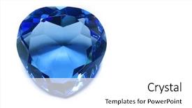  Presentation with diamond - PPT theme consisting of big blue diamond background and a white colored foreground