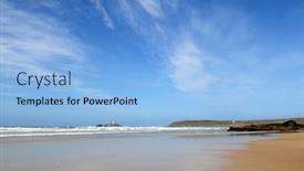  Presentation with sky blue - Cool new PPT layouts with big-blue-sky-at-gwithian backdrop and a light blue colored foreground