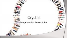  Presentation with employee profile company concept - Audience pleasing slide deck consisting of big boss - united company workforce concept backdrop and a white colored foreground