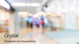  Presentation with mall - Audience pleasing slides consisting of big box store - bokeh of shopping mall backdrop and a lemonade colored foreground