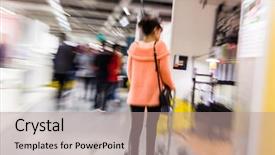  Presentation with baroque furniture - Beautiful presentation design featuring big box store - large furniture mall backdrop and a  colored foreground