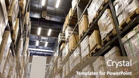  Presentation with furniture - Audience pleasing slide set consisting of big box store - large furniture warehouse backdrop and a coral colored foreground