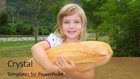  Presentation with save girl child - Cool new presentation theme with bread humor size hungry child backdrop and a  colored foreground