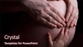  Presentation with mothers - Presentation theme enhanced with big brother - love 29-weeks pregnant belly background and a  colored foreground