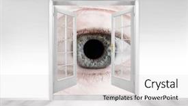  Presentation with hidden - Amazing slides having big brother is watching you backdrop and a light gray colored foreground