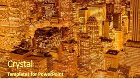  Presentation with new york university - Beautiful PPT theme featuring big city - view of new york manhattan backdrop and a  colored foreground