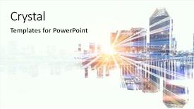  Presentation with never give up - Audience pleasing slides consisting of big city never sleeps backdrop and a  colored foreground