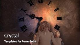  Presentation with roman - Beautiful presentation featuring big clock with roman backdrop and a tawny brown colored foreground