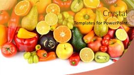  Presentation with multi - Amazing presentation having big-collection-multi-colored-juicy backdrop and a gold colored foreground