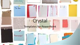  Presentation with notes about internal audit - Slide deck featuring big collection of notes background and a lemonade colored foreground