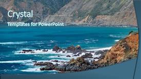  Presentation with pacific islanders - PPT layouts having big creek bridge on highway background and a ocean colored foreground