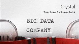  Presentation with company - Presentation consisting of big-data-company-phrase-written background and a white colored foreground