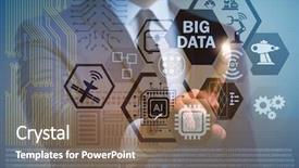  Presentation with data mining - PPT layouts with big data computing concept background and a violet colored foreground