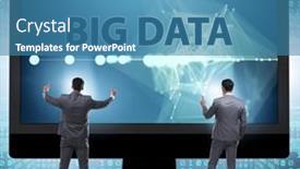  Presentation with data mining - PPT layouts with big-data-concept-with-data and a teal colored foreground