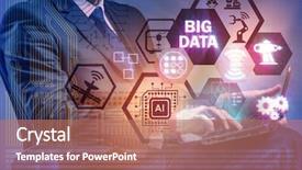  Presentation with modern - PPT layouts with big data modern computing concept background and a coral colored foreground