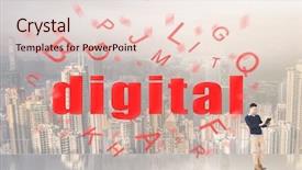  Presentation with data mining - Slides enhanced with big data with text background and a  colored foreground