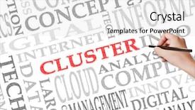  Presentation with data - PPT theme consisting of big data with text background and a light gray colored foreground