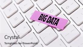  Presentation with data - Colorful theme enhanced with big data backdrop and a light gray colored foreground