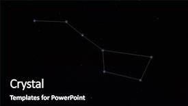  Presentation with constellations - Slide deck featuring big dipper - constellations ursa major great bear background and a black colored foreground