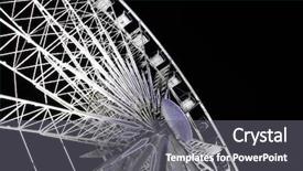  Presentation with paris france - Presentation theme featuring big dipper at night paris background and a gray colored foreground