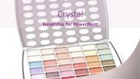  Presentation with eye shadow - Amazing slide deck having big eye shadow kit backdrop and a lemonade colored foreground